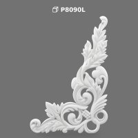 Decorative Polyurethane Corner Relief Ornament P8090L