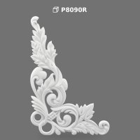 Classic Polyurethane Corner Relief Ornament for Walls