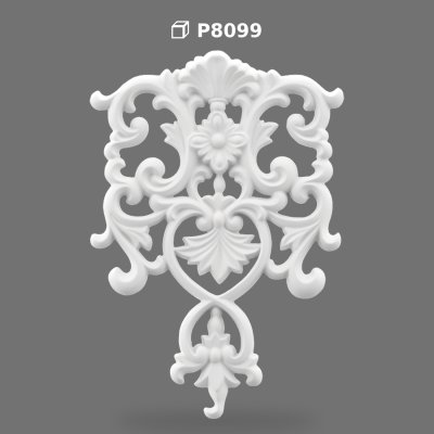 Decorative Poliüretan Wall Ornament and Furniture Applique