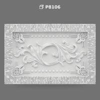 Polyurethane Ornate Relief Wall Panel and Furniture Applique