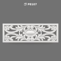 Decorative Polyurethane Decoupe Wall Panel with Floral Relief