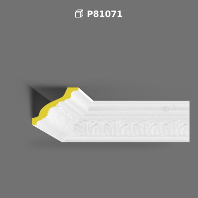 Patterned Polyurethane Cornice Moulding for Ceilings