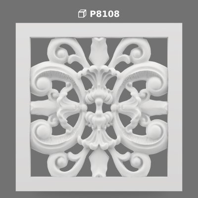 Decorative Polyurethane Wall and Ceiling Ornament P8108