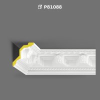Embossed Polyurethane Cornice Molding for Ceiling and Wall