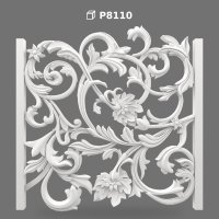 Polyurethane Carved Openwork Decorative Wall Panel Model