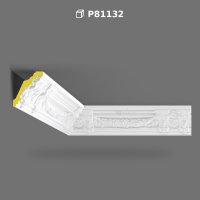Polyurethane Patterned Cornice Molding for Ceiling Decoration