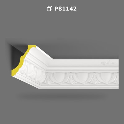 Poliüretan Patterned Cornice Molding Decorative Profile