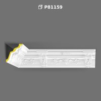 Polyurethane Classic Patterned Cornice Moulding Profile