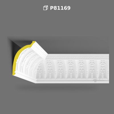 Ornate Polyurethane Cornice Moldings with Classical Relief Patterns