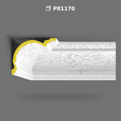 Polyurethane Patterned Cornice Moulding with Classical Relief