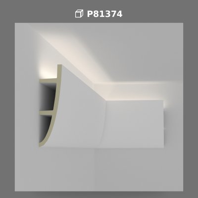 Polyurethane Indirect LED Lighting Cornice Profile