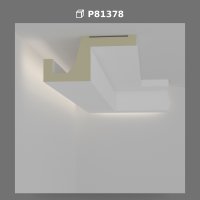 Polyurethane Modern Hidden LED Light Profile for Ceilings