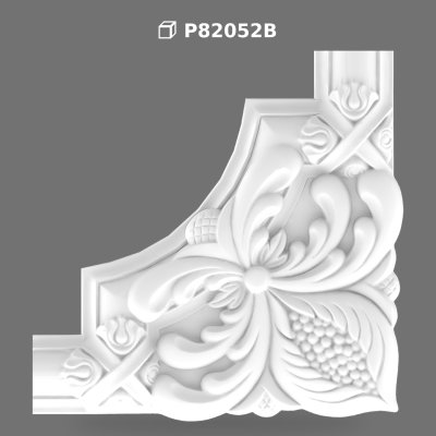Polyurethane Patterned Corner Moulding for Wall Frames