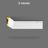 Polyurethane Patterned Crown Molding Profile