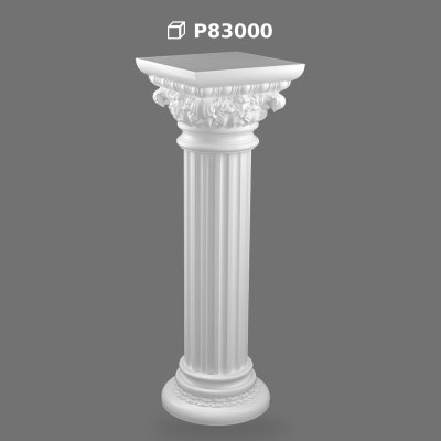 Poliüretan Decorative Short Roman Column Pedestal
