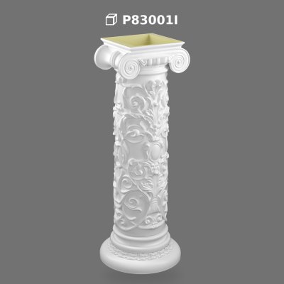 Poliüretan Decorated Pedestal Short Roman Column