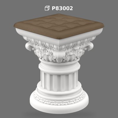 Polyurethane Column Pedestal and Decorative Stool Base