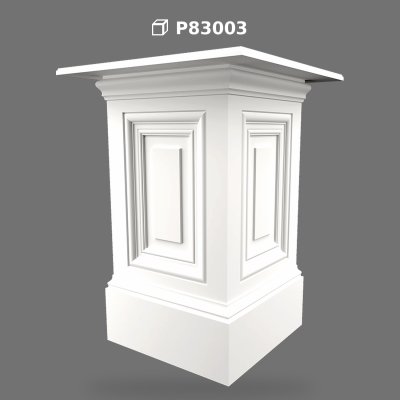 Poliüretan Decorative Pedestal Column Base Model