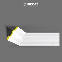 Polyurethane Plain Cornice Molding Wall Ceiling Coving