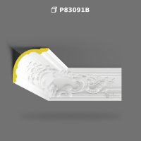 Polyurethane Patterned Cornice Crown Molding Model