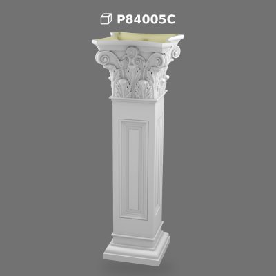 Decorative Poliüretan Short Roman Column Pedestal