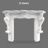 Poliüretan Decorative Fireplace Mantel Model P8401