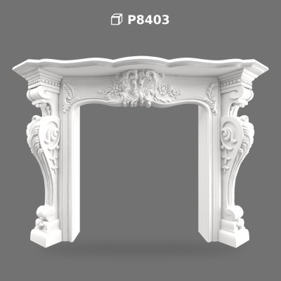 Poliüretan Decorative Fireplace Mantel Surround