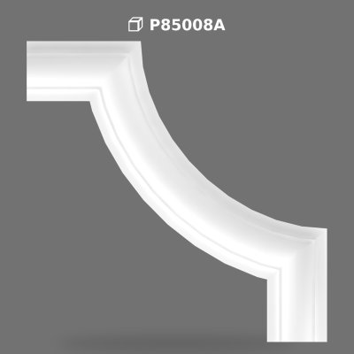 Poliüretan Smooth Wall Paneling Corner Design Piece