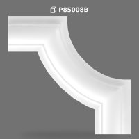 Poliüretan Smooth Curved Wall Moulding Corner Piece