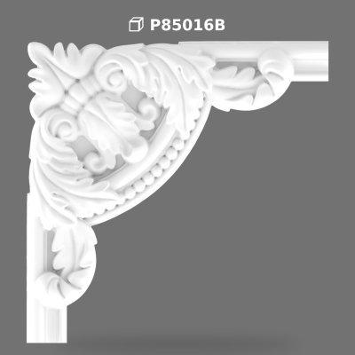 Patterned Polyurethane Corner Molding for Wall Panels