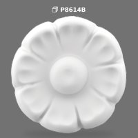 Polyurethane Decorative Flower Motif Wall and Furniture Ornament