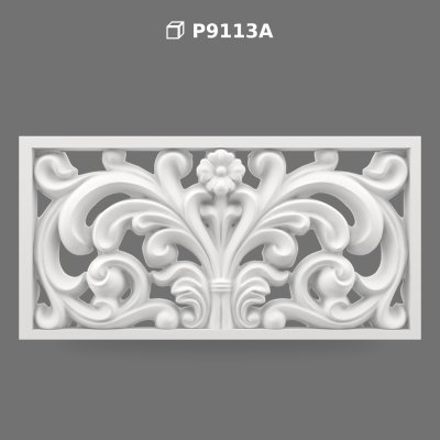 Poliüretan Openwork Carved Decorative Wall Panel Models