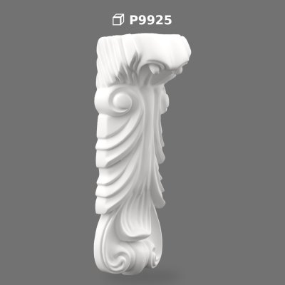 Polyurethane Acanthus Leaf Wall Corbel Bracket