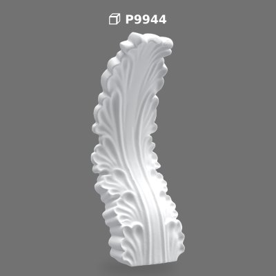 Polyurethane Leaf Motif Corbel Bracket 14x15x44 cm