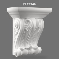 Decorative Polyurethane Corbel Bracket with Carved Scroll Details