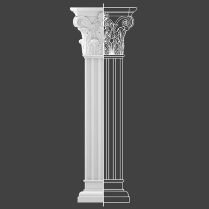 Pilaster Short Roman Column
