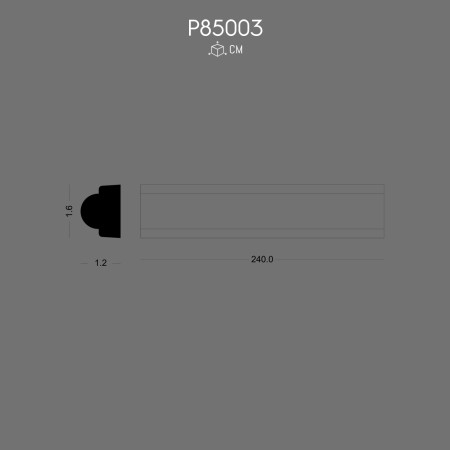 P85003 Flat Moulding Modern Minimalist Decorative Wall Profile