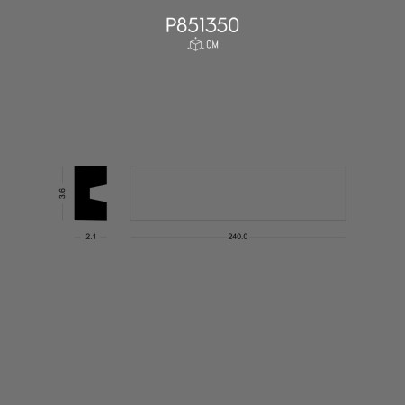 P851350 Flat Moulding Modern Wall Trim Affordable Decorative Solution