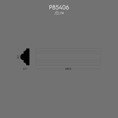 P85406 Straight Molding Thick Wall and Ceiling Decoration