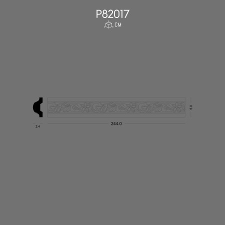 P82017 Decorative Moulding Polyurethane Wall Trim and Design Options