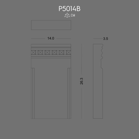 Diese klassische Fensterdekoration kombiniert kunstvoll gestaltete Polyurethan-Elemente mit feinen architektonischen Details. Die seitlichen Säulen weisen vertikale Rillen und korinthische Kapitelle auf, die durch präzis