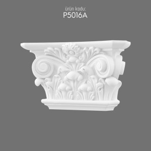 P5016A Pilaster Column Capital Polyurethane Doric Ionic Corinthian