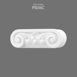 P5016C Polyurethane Pilaster Column Ionic Capital Decorative Design
