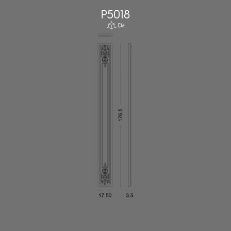 P5018 Decorative Pilaster Column Polyurethane Design