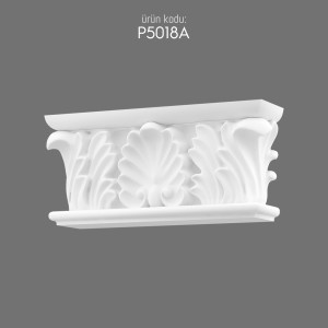 P5018A Polyurethane Pilaster Column Capital Decorative Foam Design
