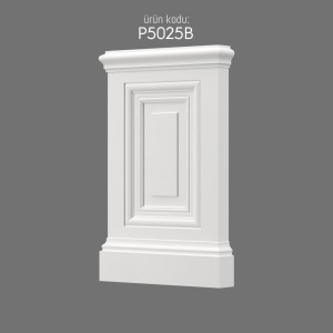 P5025B Pilaster Column Base Antique Polyurethane Design