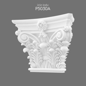 P5030A Polyurethane Ottoman Pilaster Column Capital Design