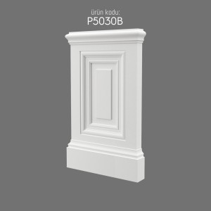 P5030B Polyurethane Pilaster Column Base Decorative Model