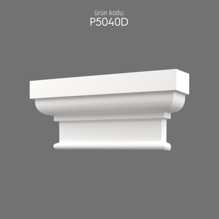 P5040D Polyurethane Pilaster Column Capital Decorative Design