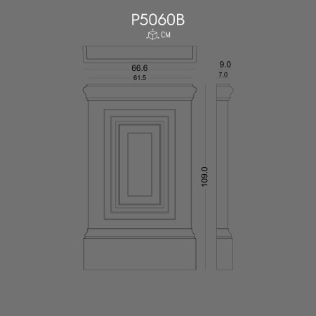 P5060B Pilaster Column Base Decorative Capital Models